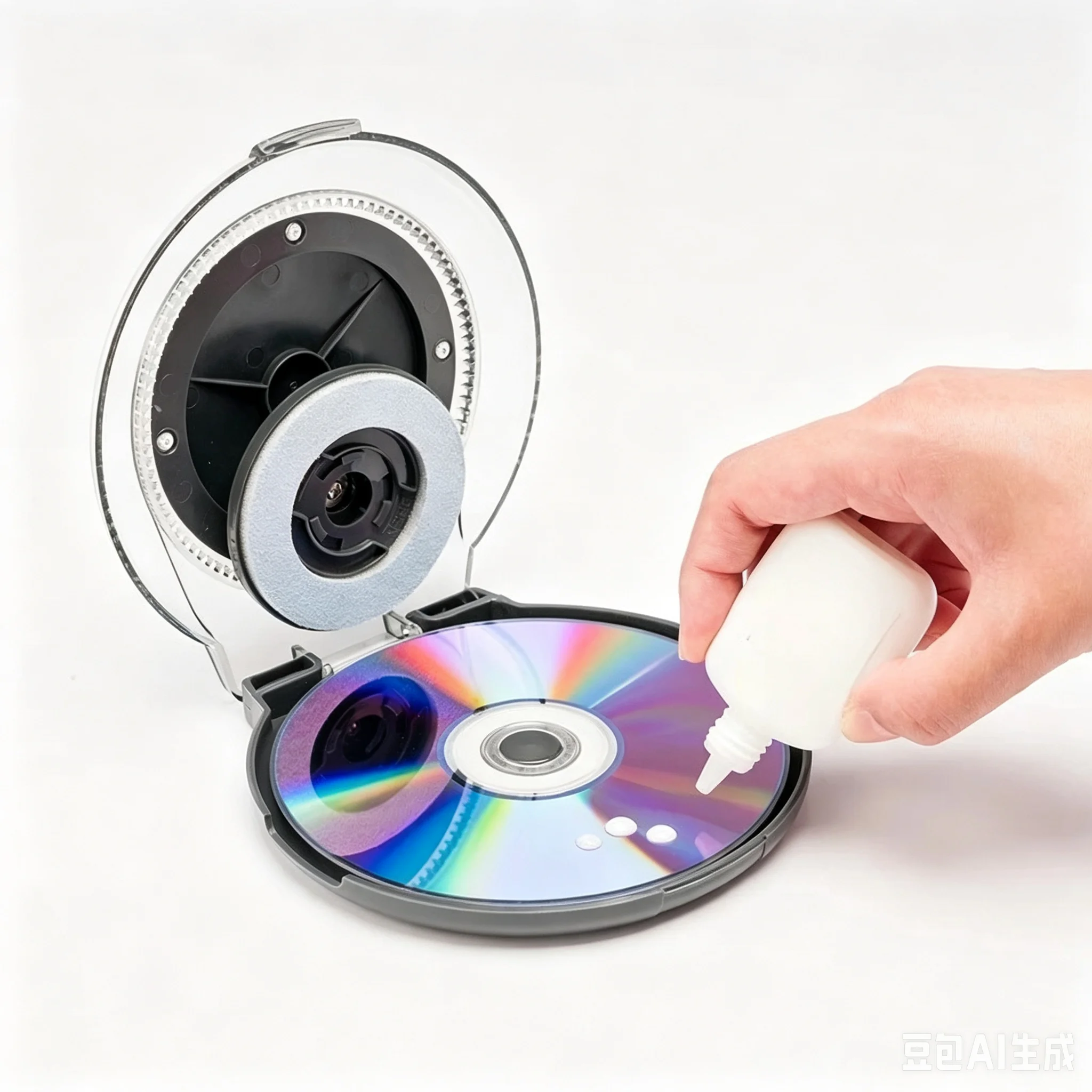 CD DVD Scratch Repair Device Optical Disc Refurbishing Machine Fix Surface Scratches Skip Freezing Recover Disc Data Home Disc R