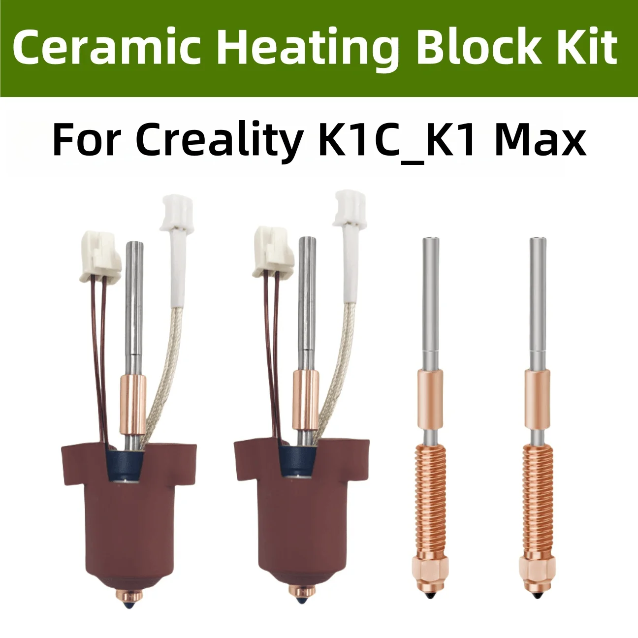 

Для Creality K1C/K1 Max hotend комплект Quick Swap Керамический нагревательный блок Высокопроизводительный печать Детали 3D-принтера для K1Max K1C 3D-принтера
