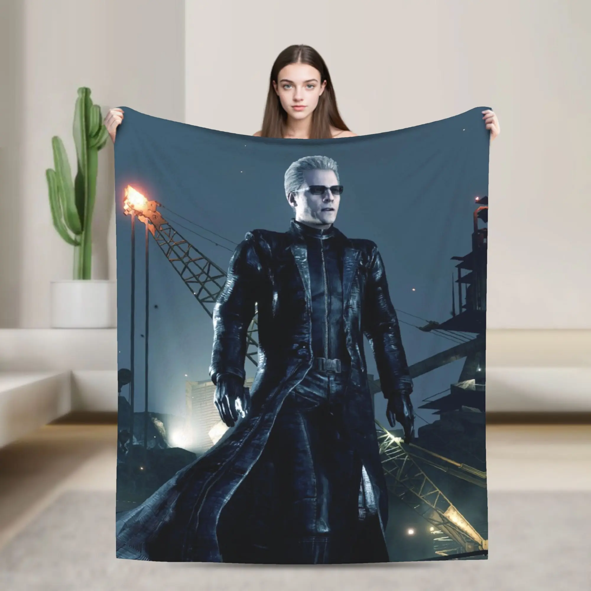 Albert Wesker  Blanket Ultra Soft  Throw Blankets for Bed 50x60 Inch Multi-size Quilt