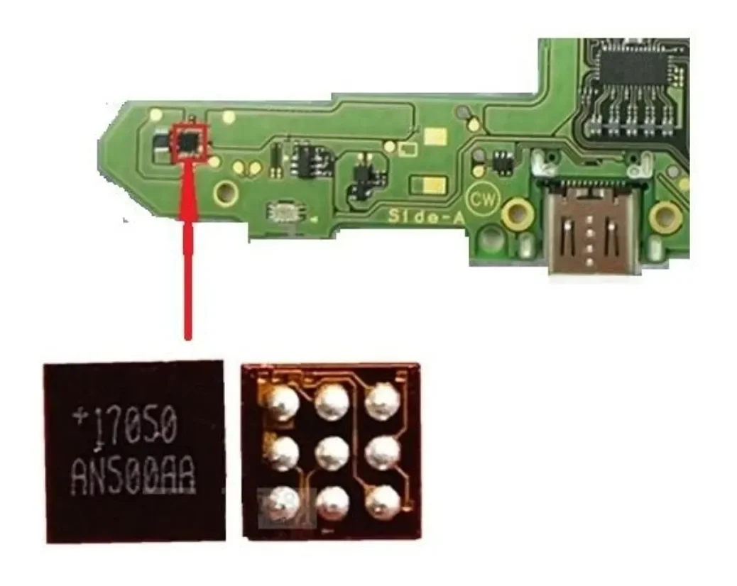 5 pièces MAX17050 jauge de carburant de batterie puce IC Maxim MAX 17050X BGA remplacement pour Nintendo Switch HAC001 Console carte mère puce IC