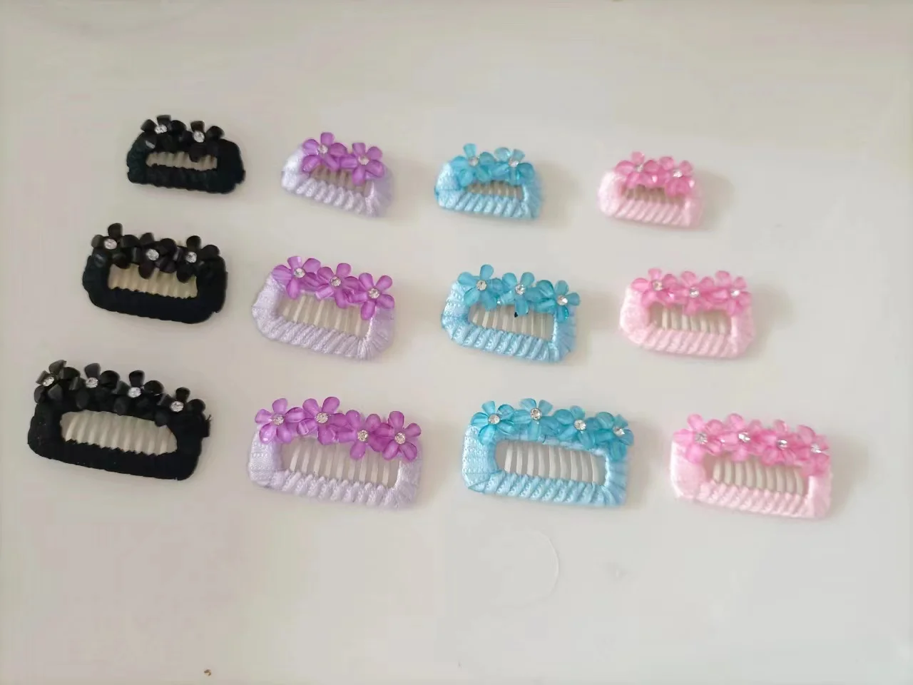 Dogs Cat Hairpin Hair Comb 2.3cm 2.8cm 3.2cm Hair Accessories Cute Pet Cat And Dog Green onions with florets Hairpin