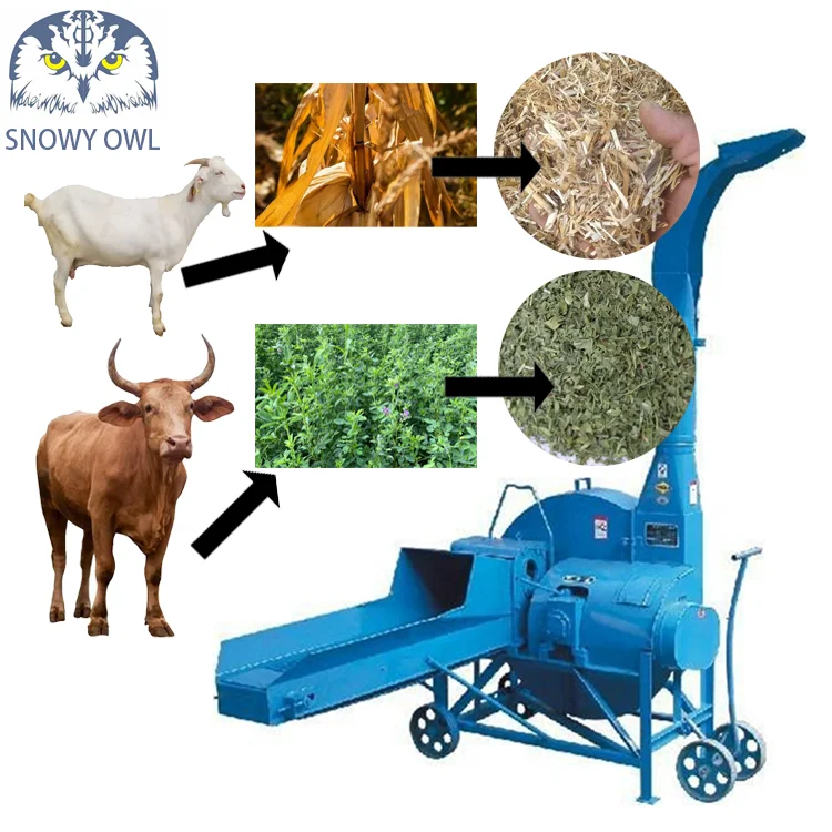 New vertical straw cutter, wet and dry dual-purpose cattle and sheep mower, large chaff cutter