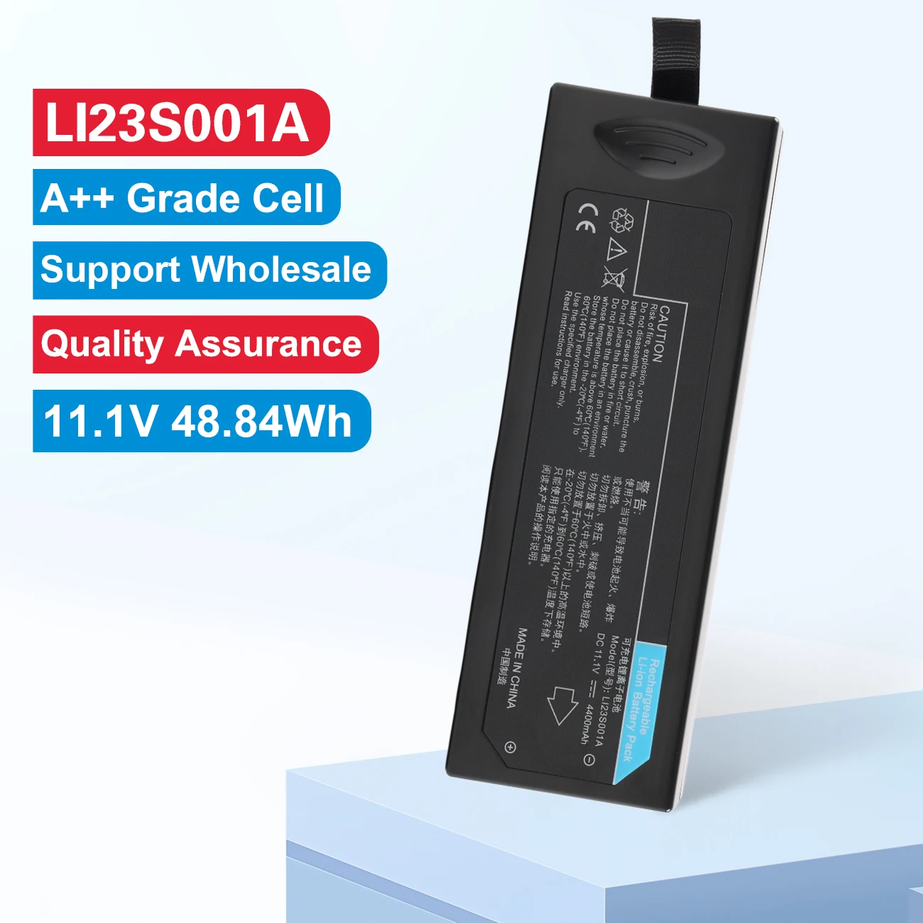 

LI23S001A 4400mah Replacement Batetry For Mindray PM8000 PM700-9800-8000 VS-800 Monitor For WATO EX-20 anesthesia machine