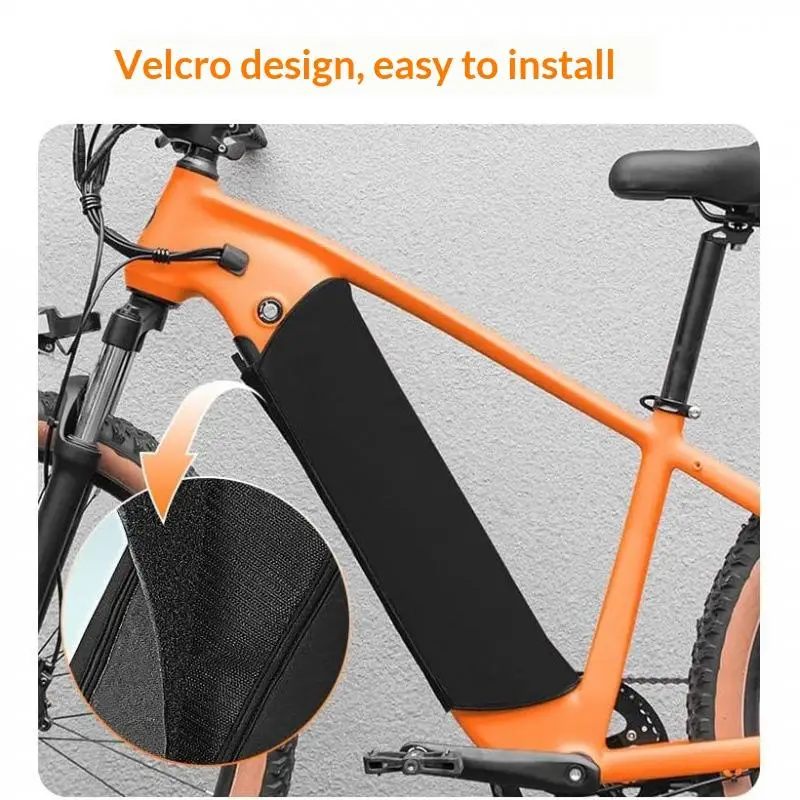 NEW Electric Bike Battery Frame Protective Cover Dust Rain Sleeve Neoprene Anti-Freeze Guard for Hailong Dolphin Li-ion Pack 1Pc