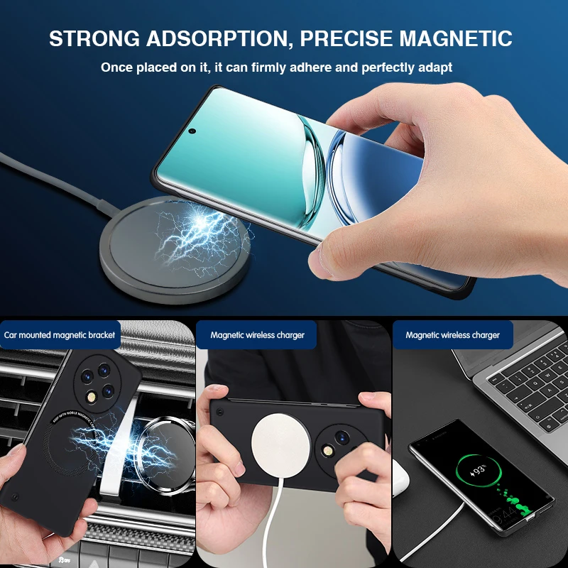 Funda Luxury Hard PC Thin Phone Case for OPPO F27 Pro Plus Pro+ A3 Pro 5G China Magnetic Frameless Candy Color Simple Back Cover