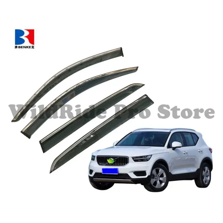 1 set For VOLVO XC40 2019 High End 4pcs Injection Deflector PC Door Window Visor