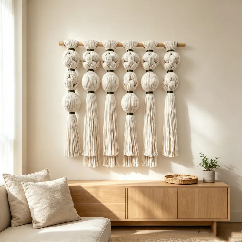 Eco-friendly Decorations Wall Hangings Home Décor Sphericity Macrame Art Tapestry Wall Decor for Home Wall Bedroom