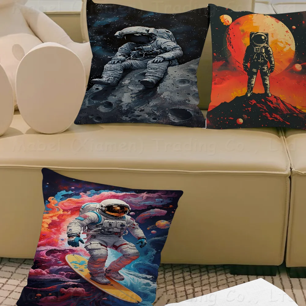 

Colorful Space AstronautPillow Gift Home Office Decoration Bedroom Sofa Car Cushion Cover Case 45x45