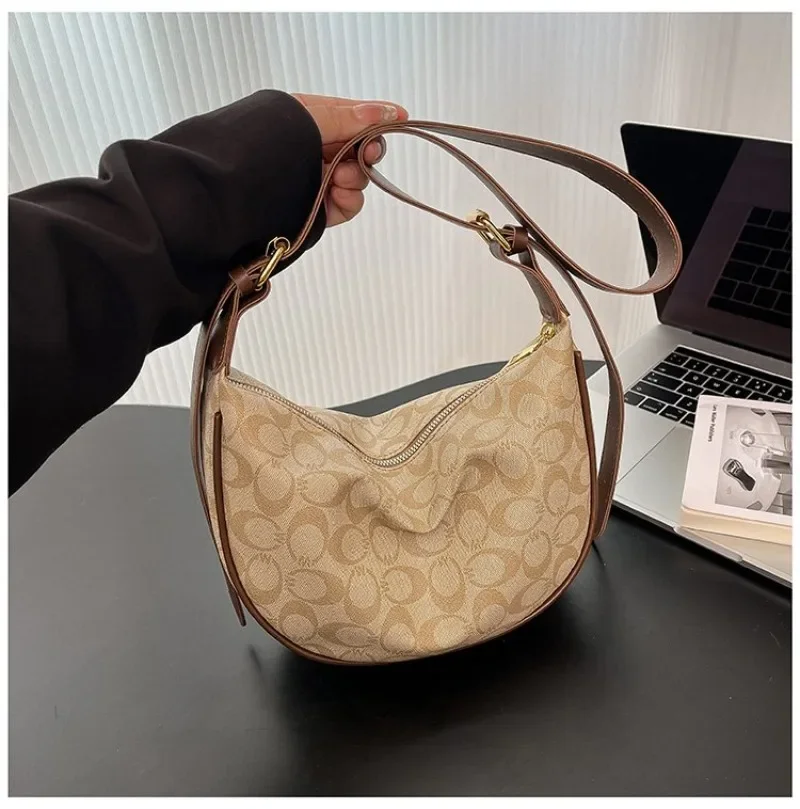 

Luxury Retro Leather Satchel Handbag Women Designer Tote Shoulder Crossbody Purse Diaper Bag