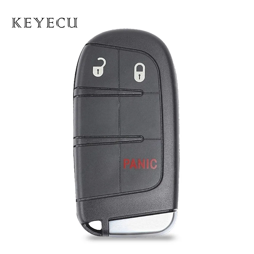 

Remote Car Key Fob Replacement 3 Buttons 433Mhz ID46 Chip for Dodge Journey Durango Dart FCC ID: M3N-40821302, M3N40821302