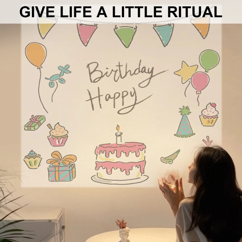 Lampada per proiettore facile da usare, effetto cartone animato multiplo per qualsiasi impostazione