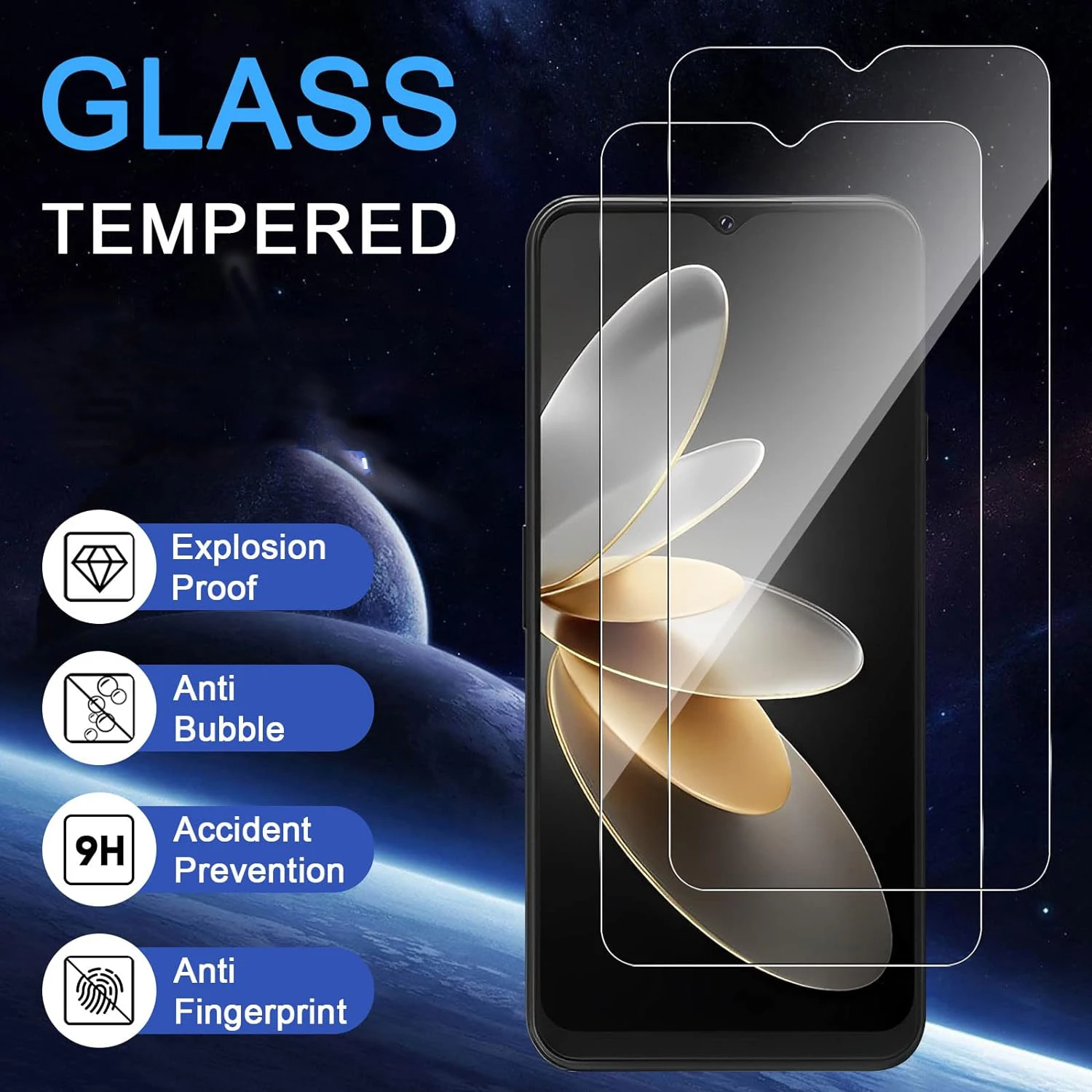 2/4Pcs Tempered Glass For Cubot Note 40 Screen Protector Glass Film