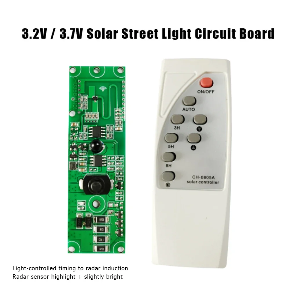 3.2V 3.7V Solar Wall Lamp Controller Human Body Infrared Induction Circuit Board