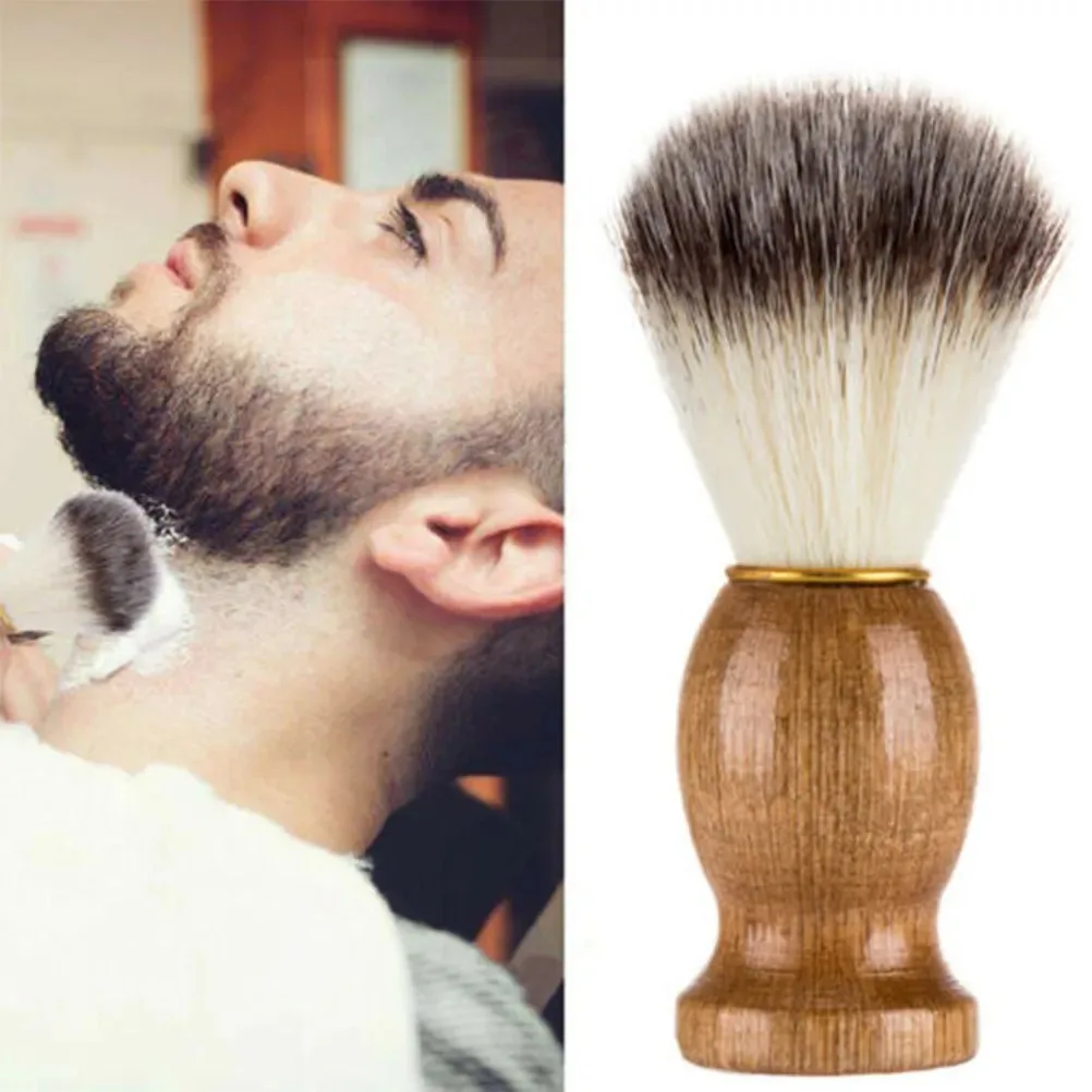 

Hair Men's Shaving Brush Barber Salon Men Facial Beard Cleaning Appliance Shave Tool Razor BHL1383-FRO