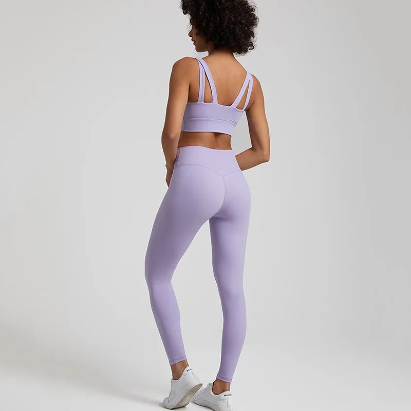 Combinaison de yoga taille haute TiXI pour femme, tenue de sport, fitness, course à pied en plein air, beau dos