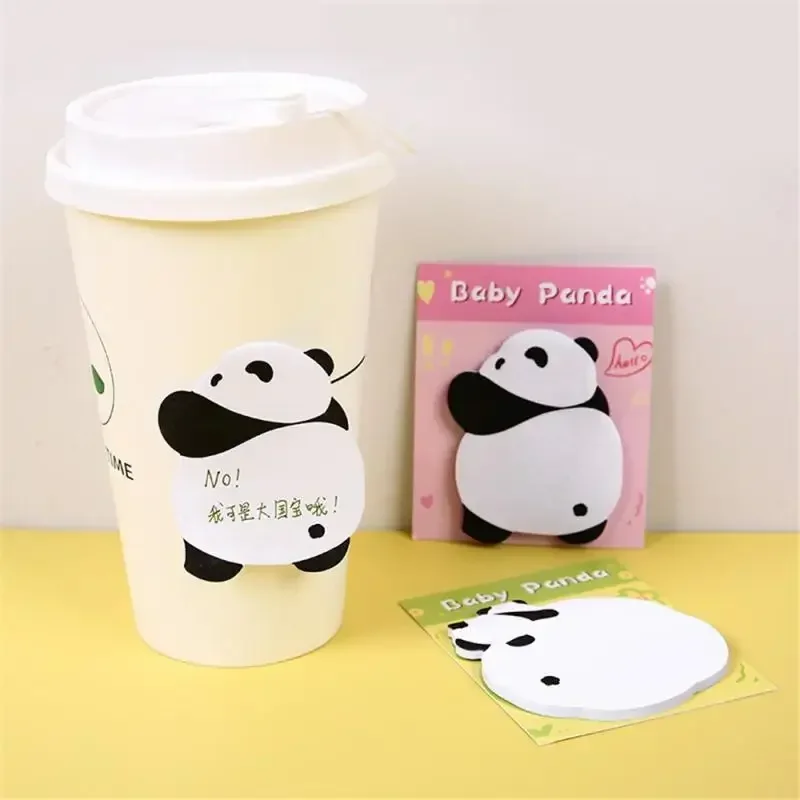 30 sheets Post-it Notes Custom Cute Panda High-value Note Paper Student Office Message Notes Sticky Notes
