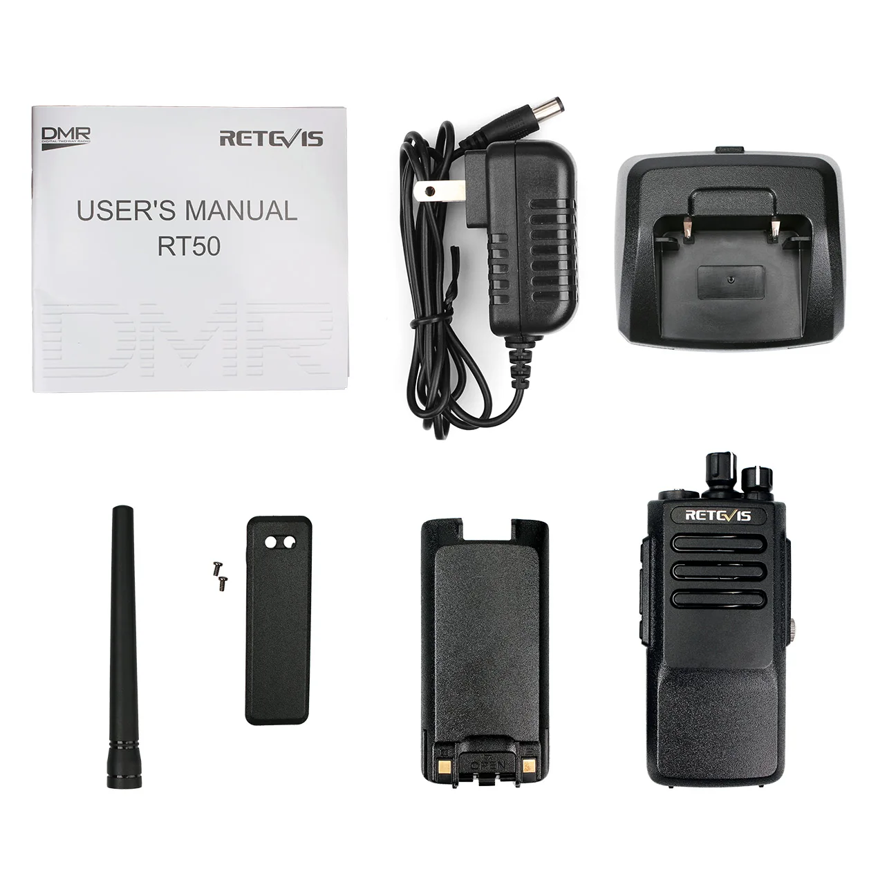 Retevis RT50 IP67 waterproof DMR Walkie Talkie 10W 2200mAh Digital UHF400-470MHz 198channels Two Way Radio