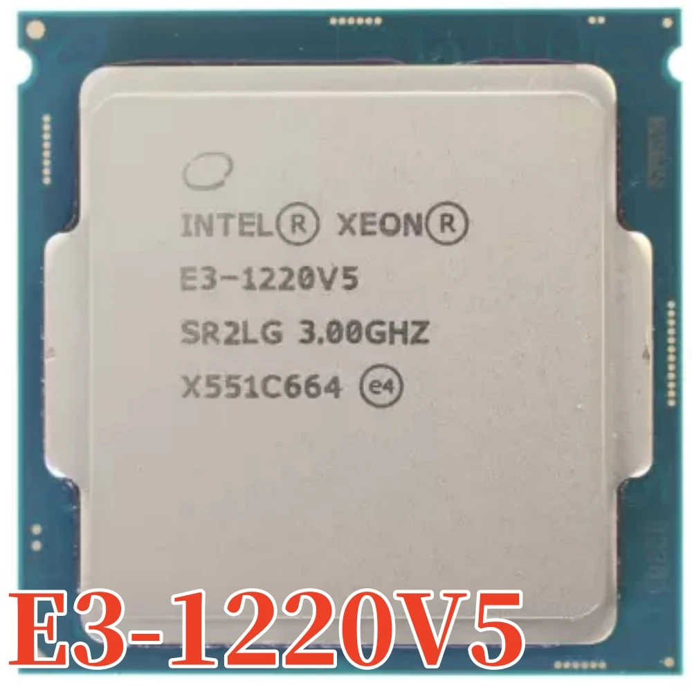 Processador Intel-Xeon E3-1220V5 Quad-Core, 3.00GHz, 8M, 80W, LGA1151, E3 1220 V5, frete grátis, original