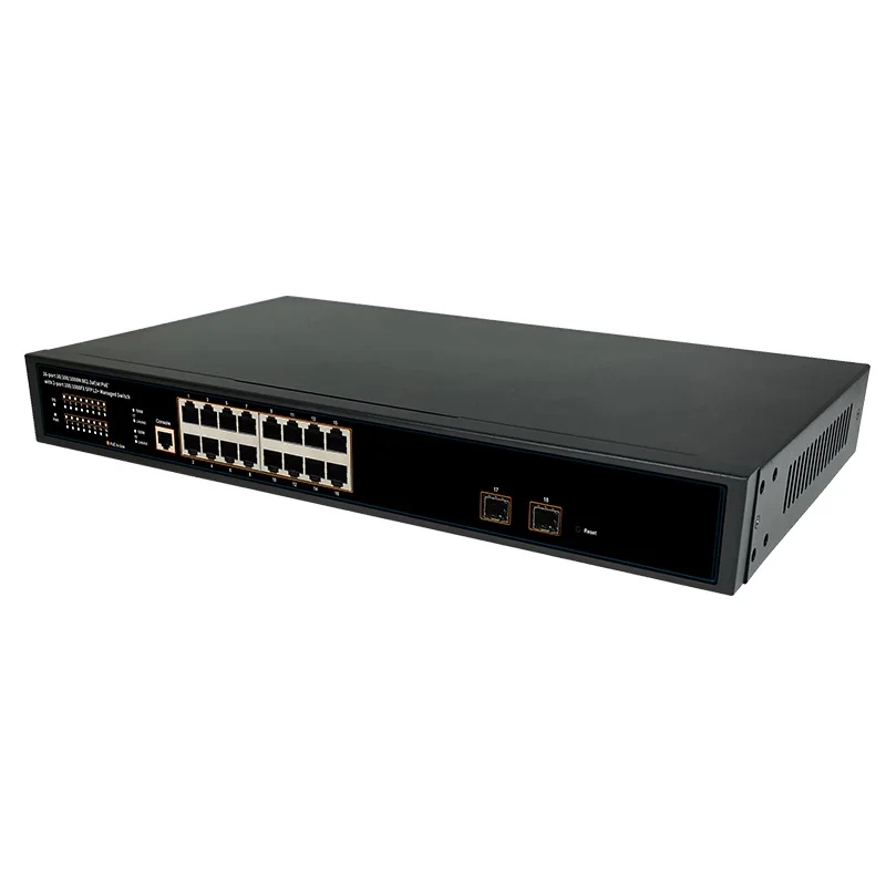 

Support LACP PoE QOS SNMP VLAN Functions 10/100/1000Mbps 18 Ports L2 Managed Type PoE Switch