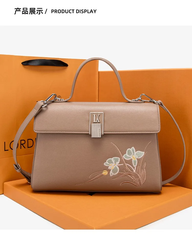 

Женская сумка через плечо на одно плечо, мягкая новая сумка-клатч, новая цветная контрастная сумка через плечо с вышивкой.