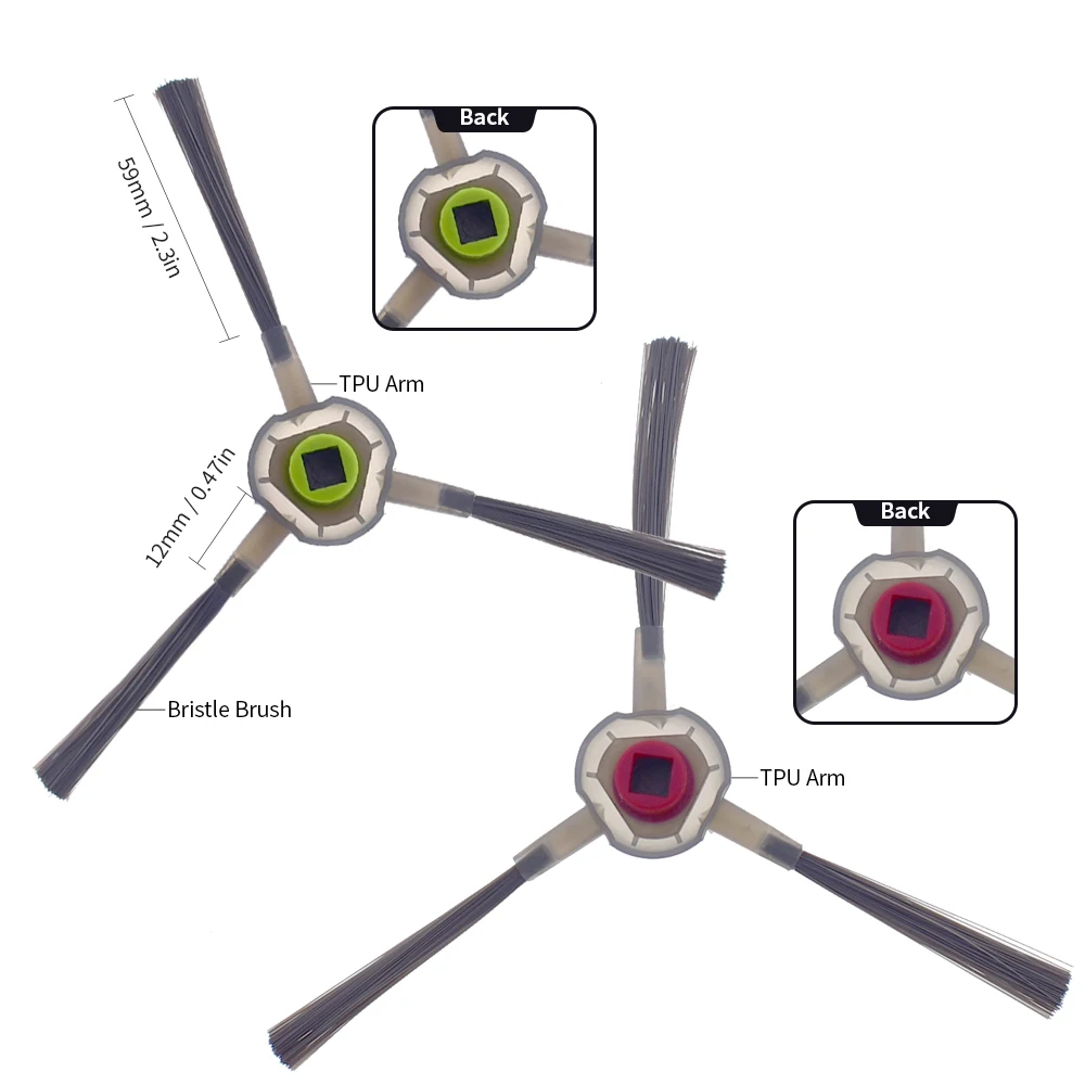 Main Roller Side Brush Filtros Mop, Peças de aspirador, Acessórios de substituição, Compatível com Irobot Roomba Combo 113, R113840