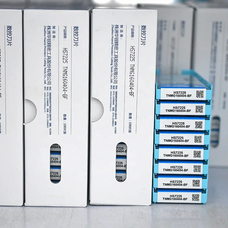 Imagem -05 - Cnc Carbide Turning Inserções Ferramentas de Corte Torno Pvd 10 Pcs 100 Original Tnmg Tnmg160404 Tnmg160408 bf Hs7125 Hs7225