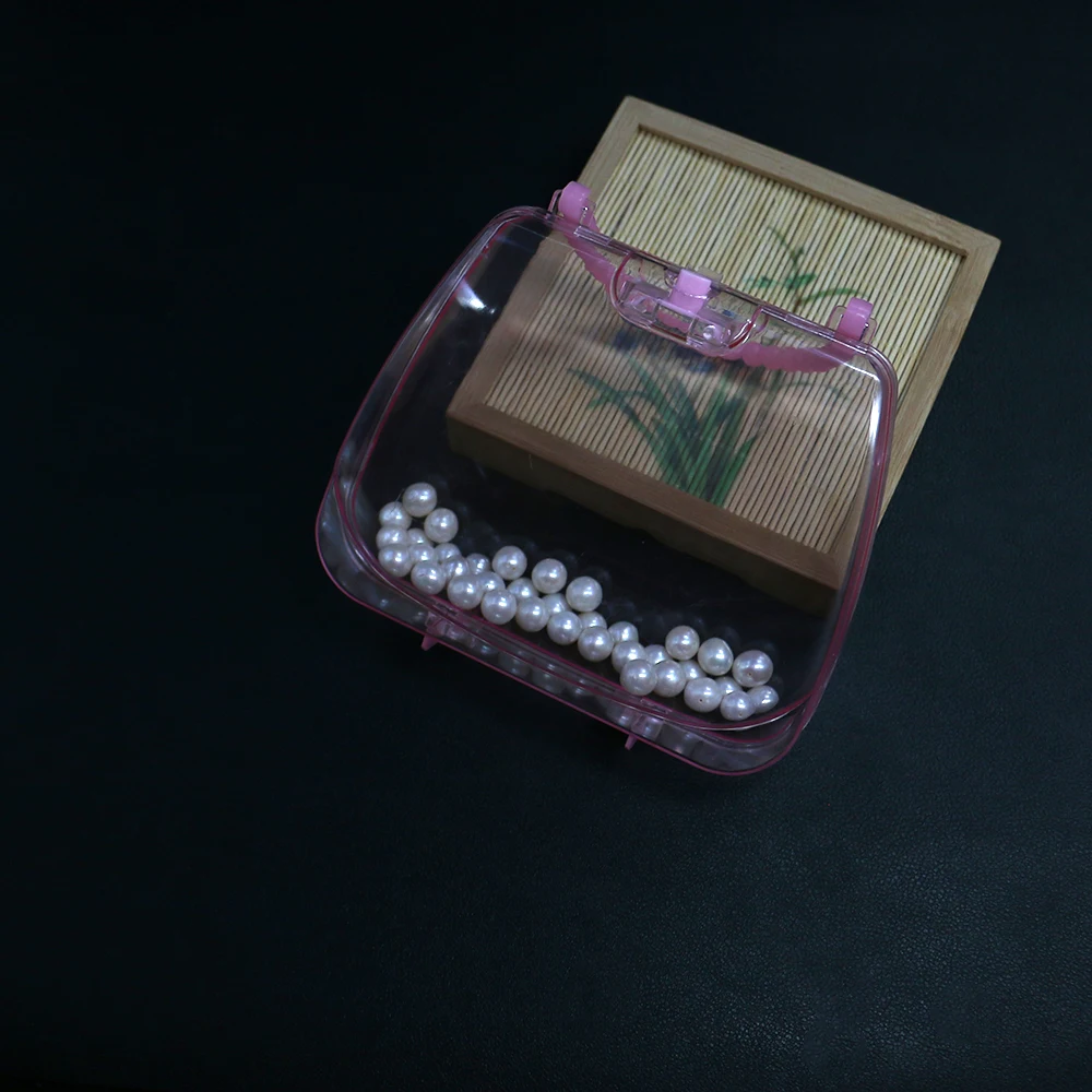

1pc/pack Cute Pink Transparent Handbag-shaped Jewelry Packaging Box For Children's Jewelry and Hair Storage Products 101x123mm