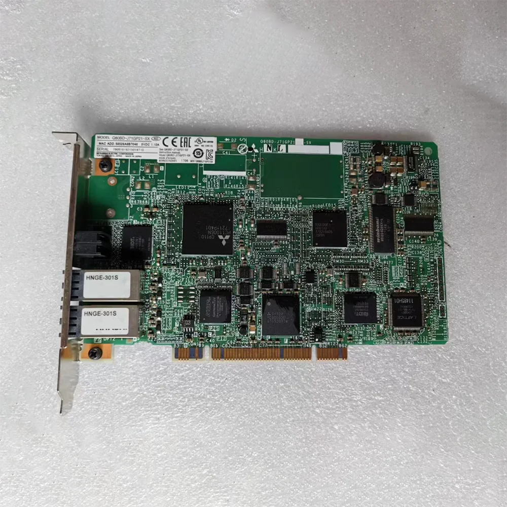 Fiber optic communication card Q80BD-J71GP21S-SX network interface card