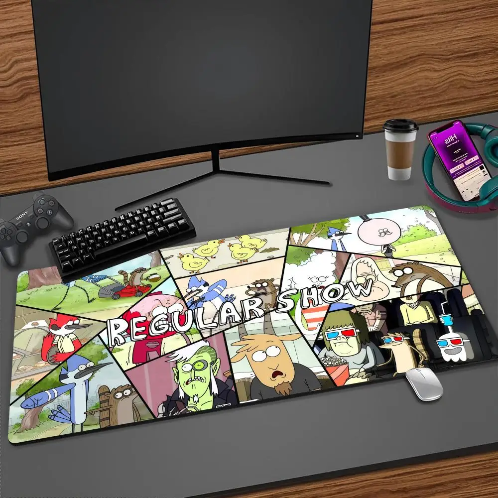 R-RegularS Cute Show Mouse Pad Cartoon Lockedge Large Gaming Pad Computer Gamer Keyboard Mat Desk Mousepad PC Desk Pad