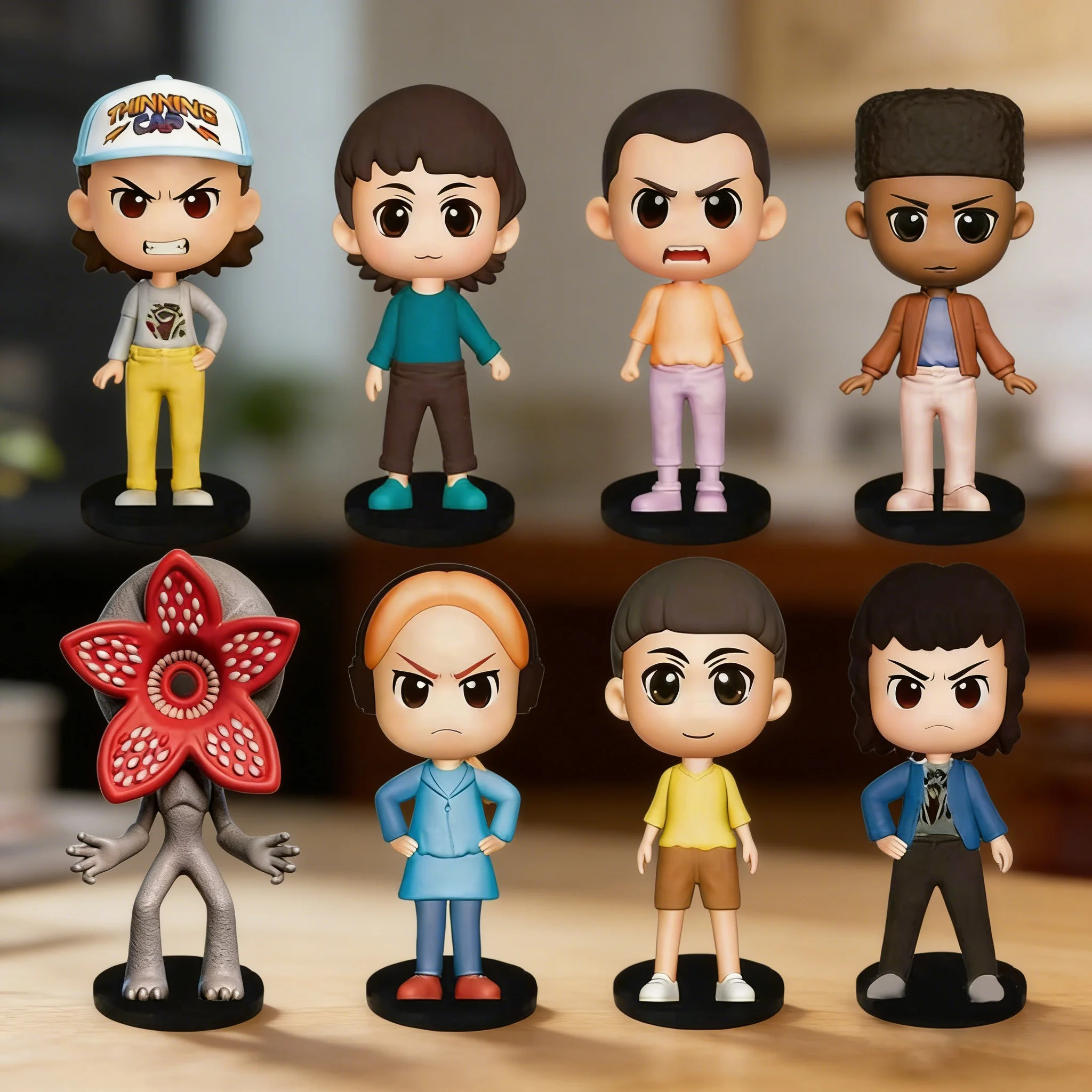 

8 фигурок: Джейн Ивз/Уилл Байерс/Майк Уиллер, виниловые фигурки для косплея, игрушки, подарок на Новый год