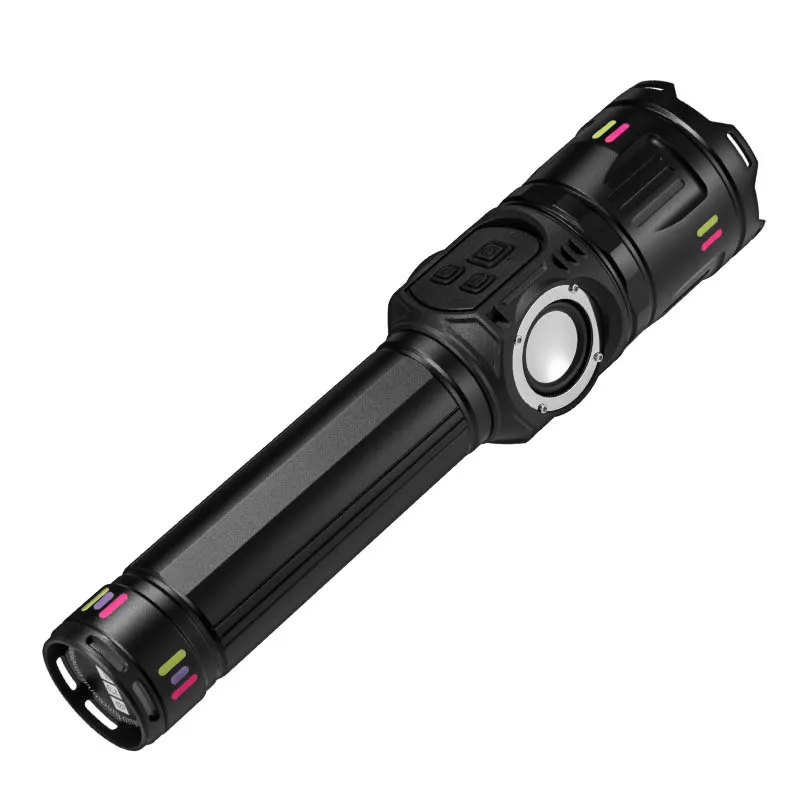 Outdoor Strong Light Laser Flashlight With High Lumen And Long Battery Life Rechargeable Portable Camping Flashlight