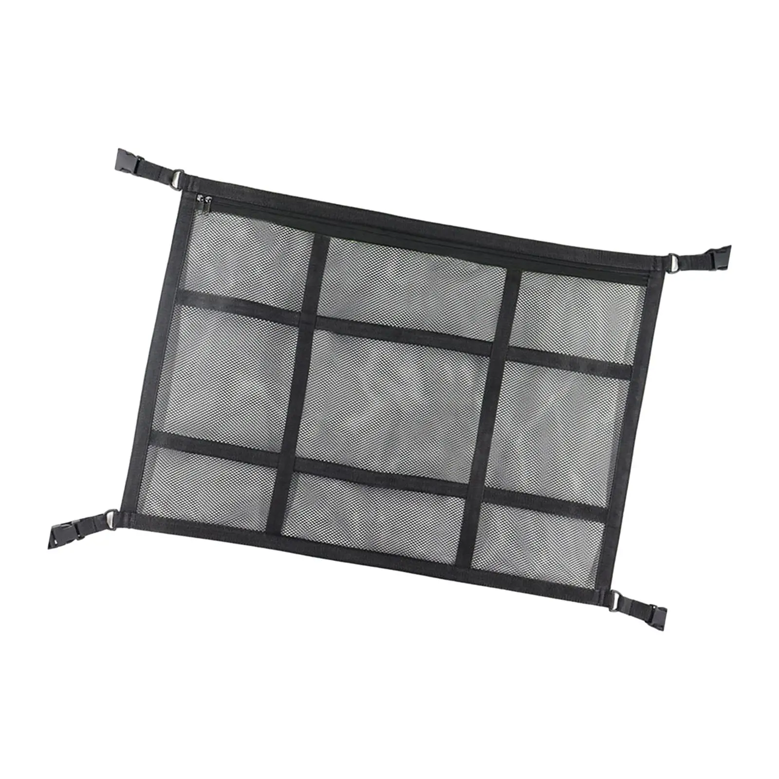Car Ceiling Cargo Net Pocket Storing Tents Quilts Toys Sundries Reduces Sagging for Camping Long Road Trip Travel Van Truck