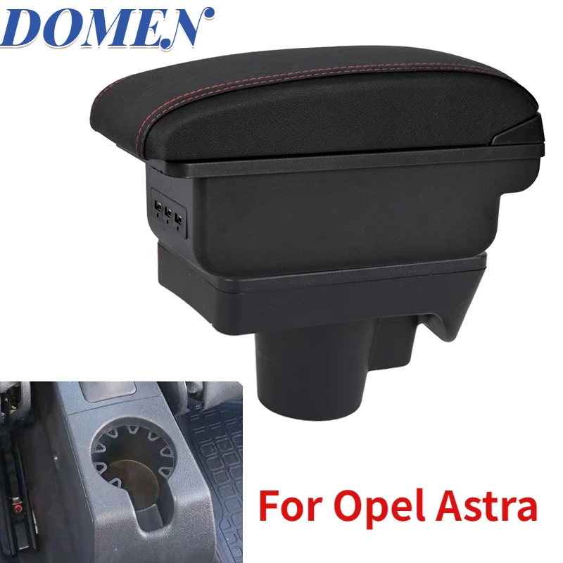 

Armrest Box For Opel Astra H Rotatable Car Central Storage Ashtray Cup holder Large Space Decoration Accessories Retractable 3