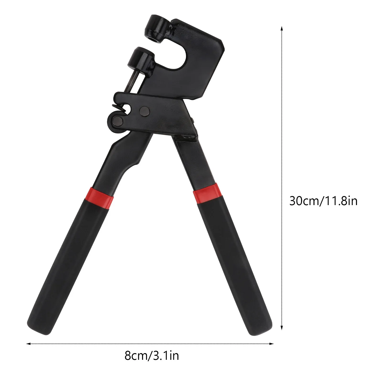 1Pcs Stud Crimper Keel Clamp Pliers Alloy Steel Punching Forceps Black Decorative Ceiling Keel Riveting Clamp Heavy-Duty Tool
