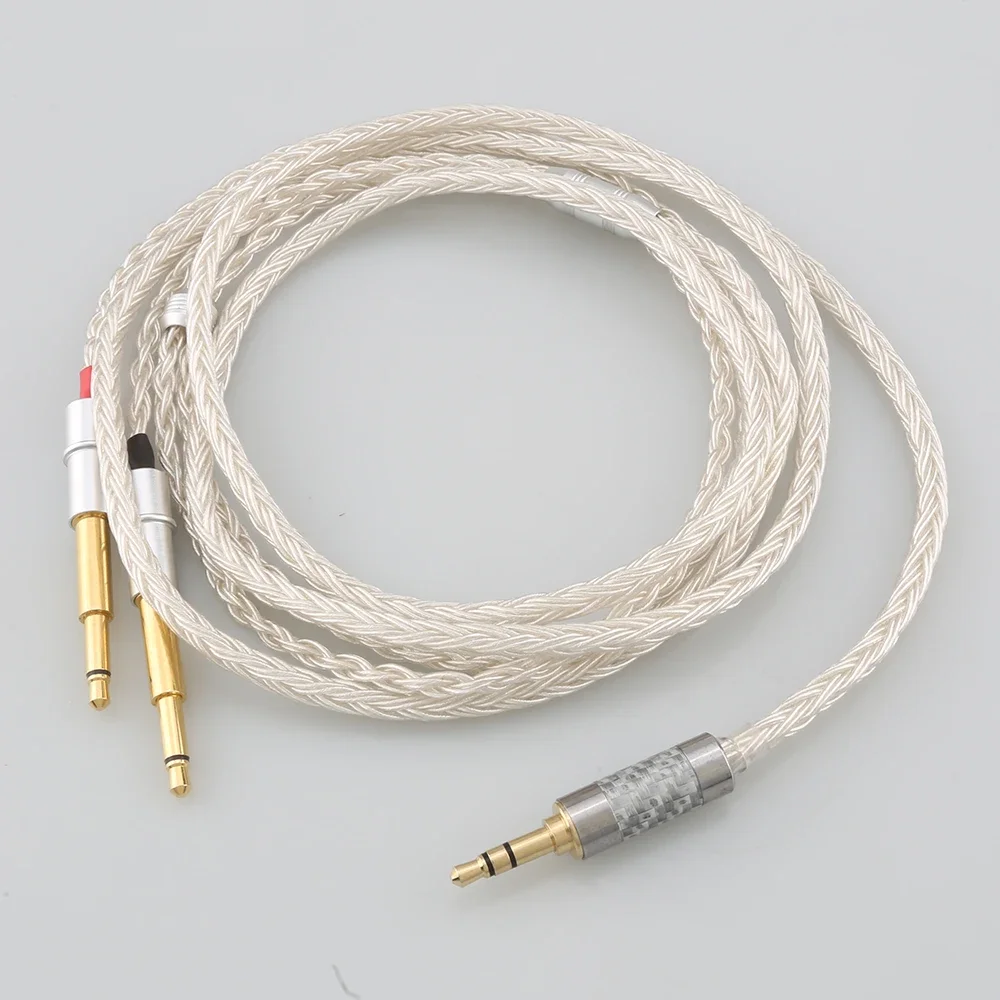 

HIFI 3.5mm 4.4mm 4pin xlr male Balanced 16 Core OCC Silver Plated Earphone Cable For Meze 99 Classics NEO NOIR Headset Headphone
