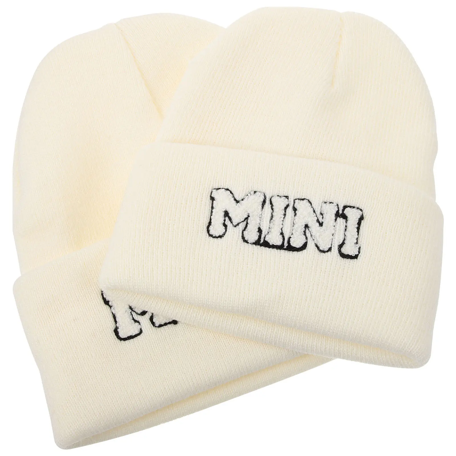 

2Pcs Winter Warm Knit Hat Soft Comfortable Knitted Warm Hat for Adult Women Kids Outdoor Cold Weather Headwear