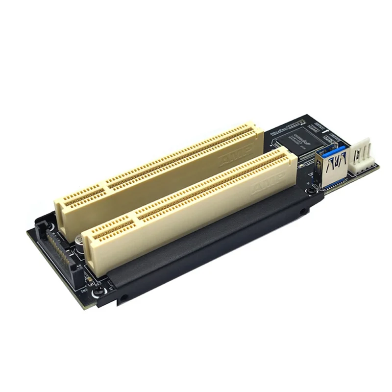 Mini Pci-E Naar Dual Pci Express X1 Naar Dual Pci Riser Card Hoge Efficiëntie Adapter Converter voor Desktop Pc Asm1083 Chip