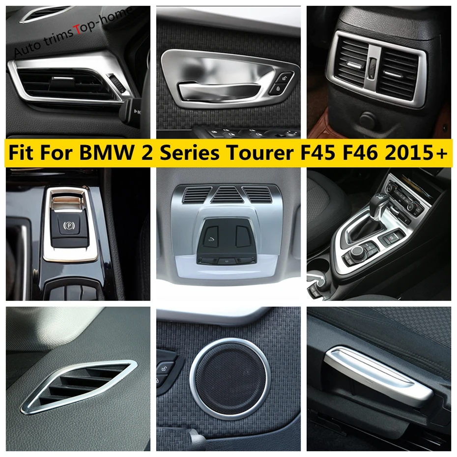 

Car Speaker Shift Gear Panel Door Handle Bowl Decor Frame Cover Trim For BMW 2 Series Tourer F45 F46 2015 - 2020 218i 220i 228i