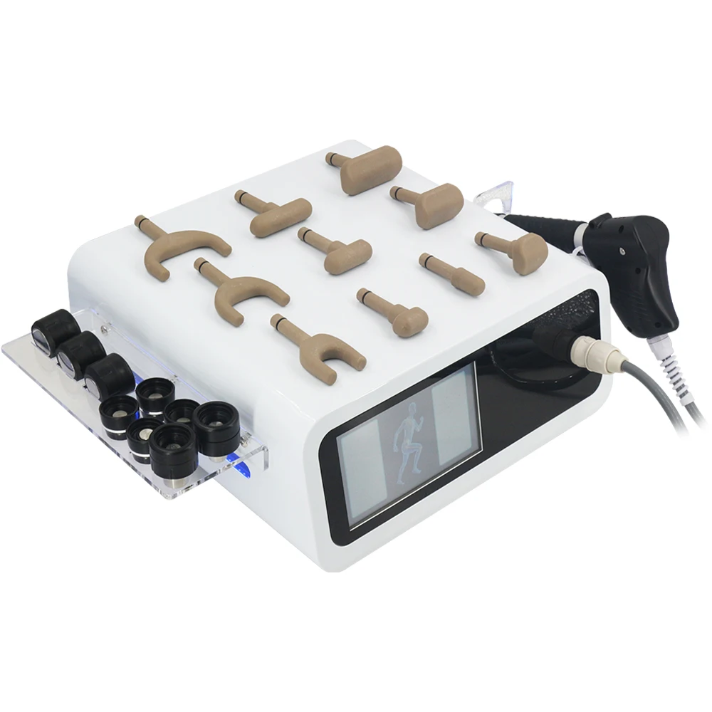 12Bar Pneumatic Shockwave Therapy Machine Body Relax Massage Body Massage Lumbar Pain Relief Spinal Correction Tool