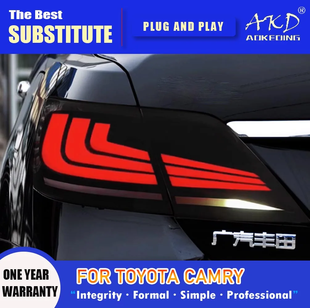 

AKD Tail Lamp for Toyota Camry LED Tail Light 2006-2014 Camry MK6 Rear Fog Brake Turn Signal Automotive Accessories