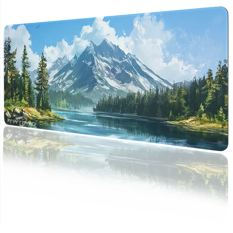 Mouse Pad Natural Scenery Gaming printon demand Large HD New Mousepad XXL Playmat Natural Rubber Carpet Office Laptop