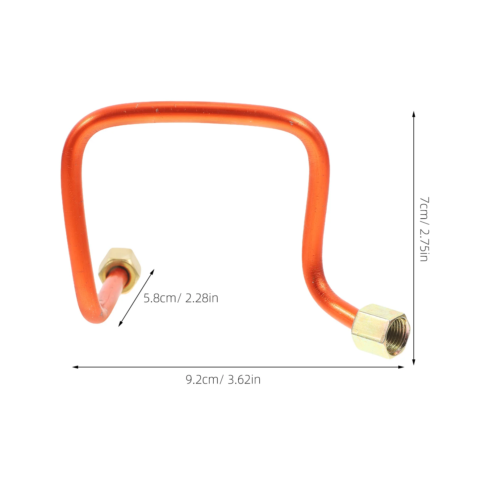 2pcs Aluminum Air Exhaust Tube Intake Tubing Replacement For Home Industrial Use Air Compressor Tube Replacement Compressor