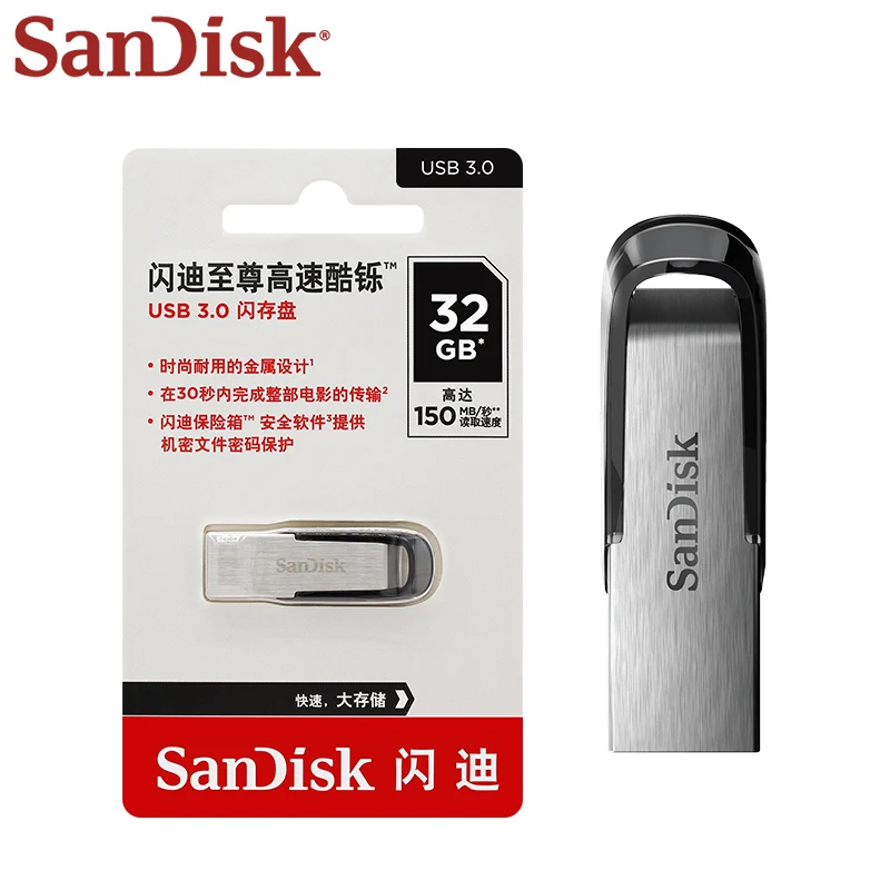 Unidad Flash USB 3.0 SanDisk, Pendrive USB-A para computadora, 16GB 32GB 64GB 128GB 256GB 512GB, Pendrive Original de Alta Calidad