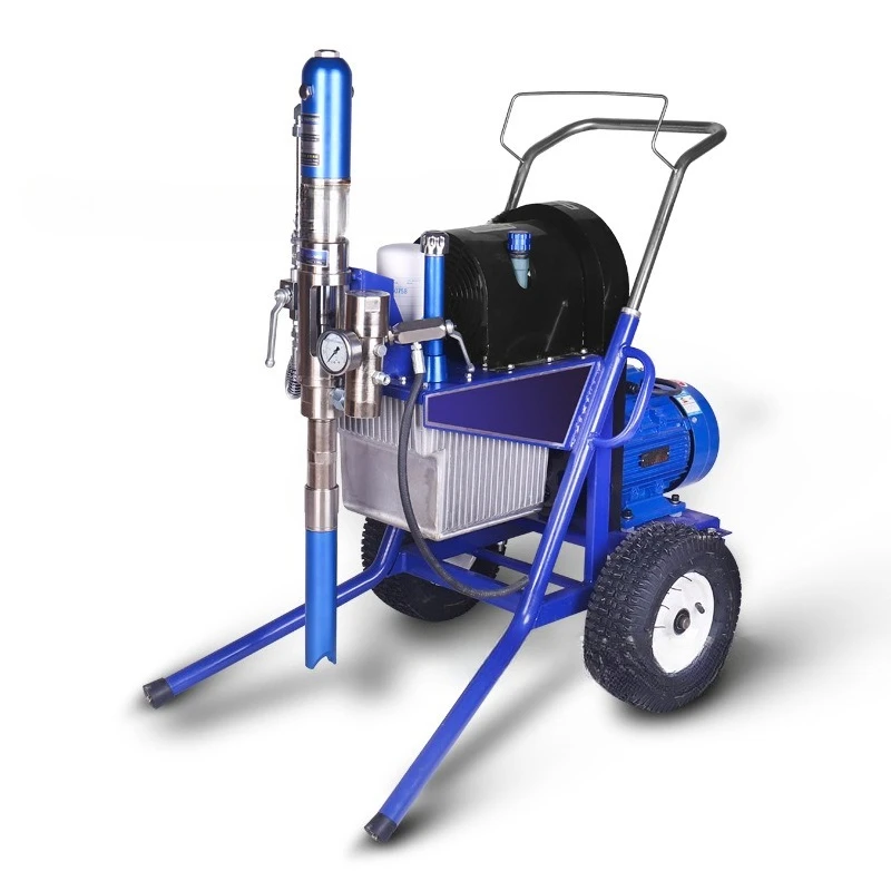

Large hydraulic belt high pressure airless spraying machine putty powder coating oil and electricity dual purpose