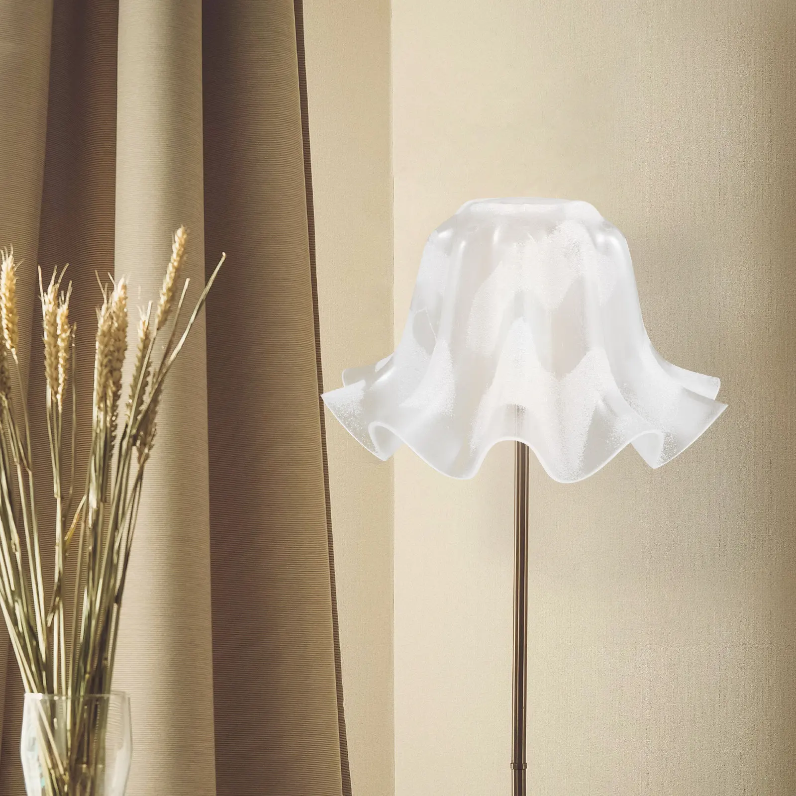 

Acrylic Flower Lamp Shade Artistic Creative Pendant Light Replacement Decorative Lampshade for Bedroom Living Room Soft Warm