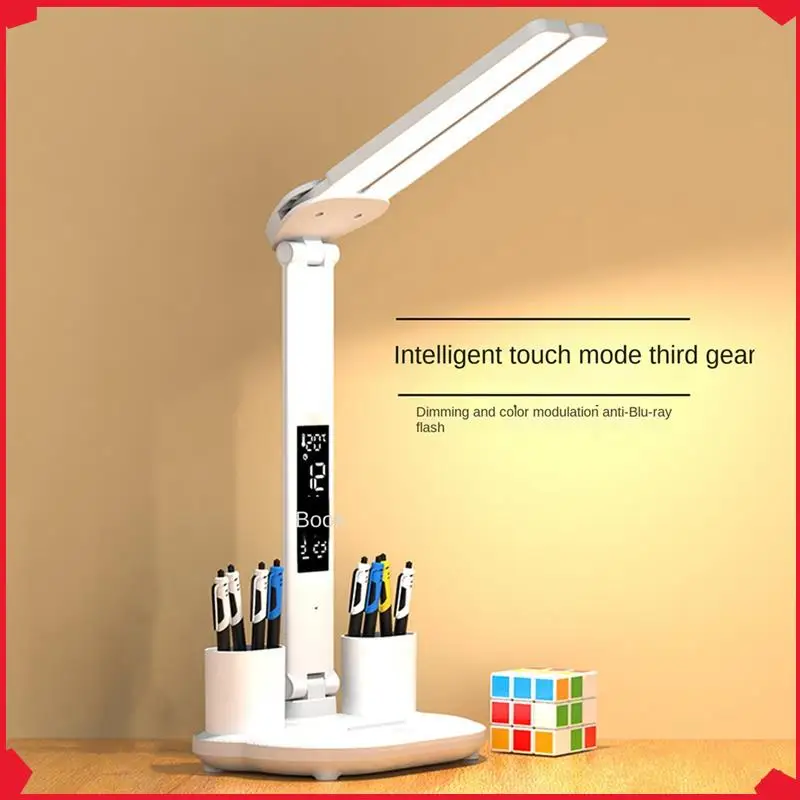 

B17B 40LED Personality Double-Ended Desk Lighting Lamp Rechargeable Bedside Lamp 3200Mah For Study