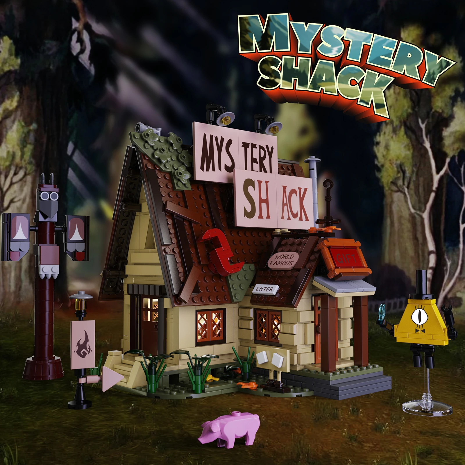 MOC クリスマス Gravityeds House Fallseds ビルディングブロック タウンハウスモデル スノーハウス ブリック 組み立て済みおもちゃ 子供用 クリスマスギフト