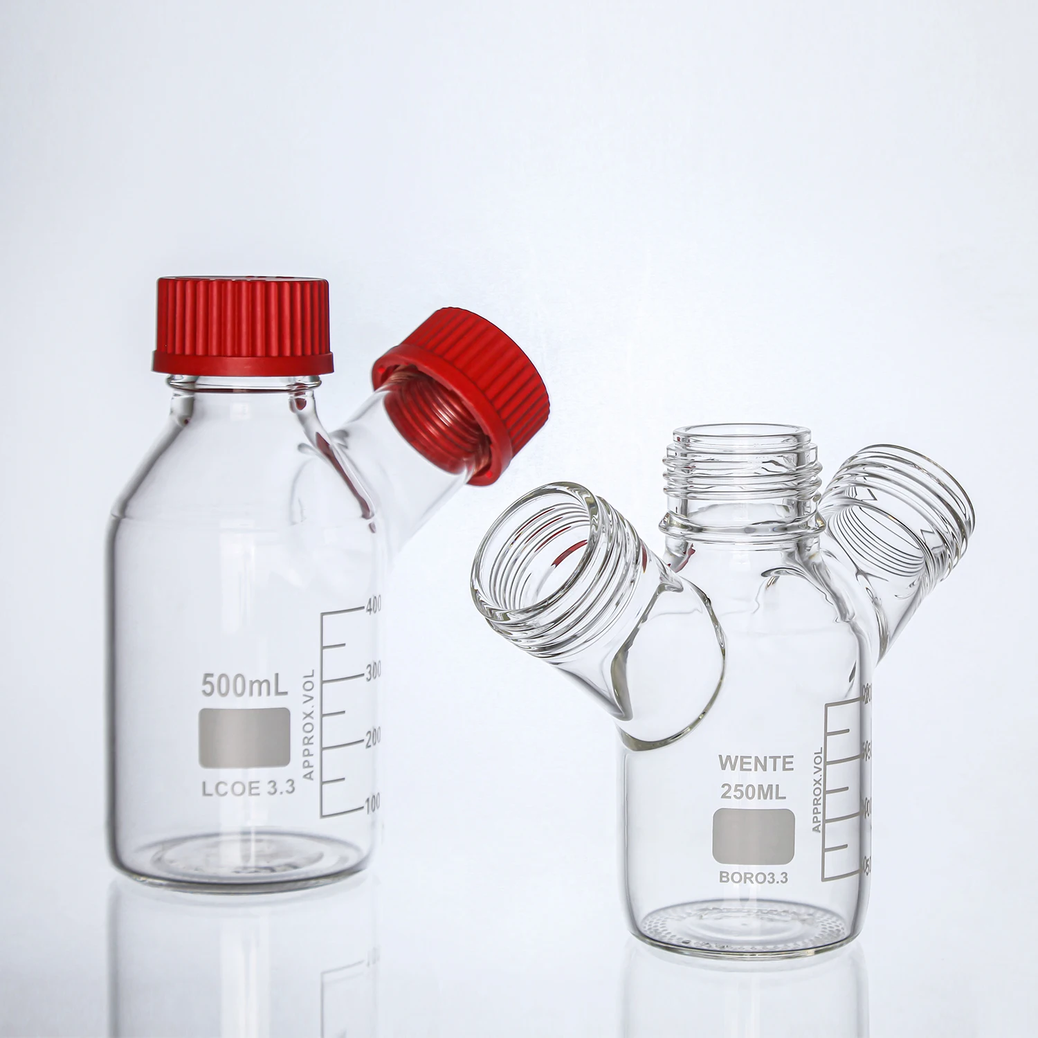 500ML Cell Culture Bottle Fermentation Tank Storage Durable Lab Equipment