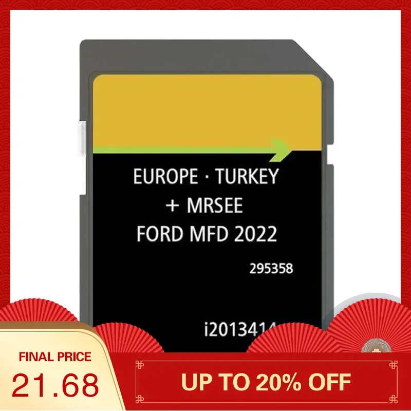 

Newest for Ford MFD V10 2022 Navigation SD Card Europe Focus Fiesta C-Max Kuga