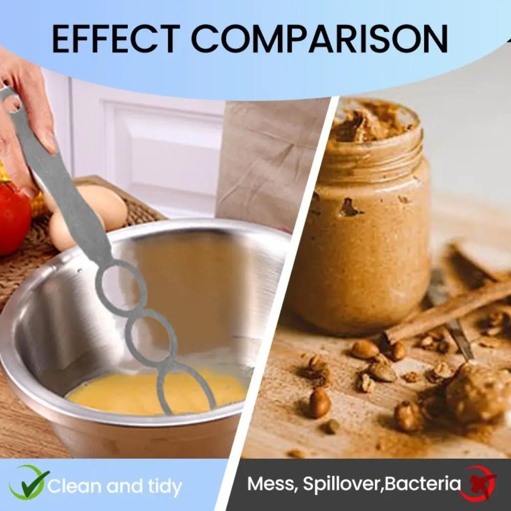 

Stainless Steel Butter Mixing Tool Rust-Free Portable Stainless Steel Mixer Dishwasher Safe Manual Mixer Tool Household Use